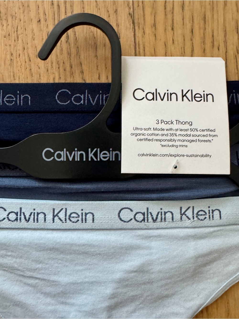 3 Calvin Klein Cotton Thong Size S - Picture 2 of 5